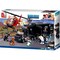 Sluban Kids Swat Police Mobile Command Center Helicopter Motorcycle K9 Dog Building Blocks 540 Pcs Set Building Toy